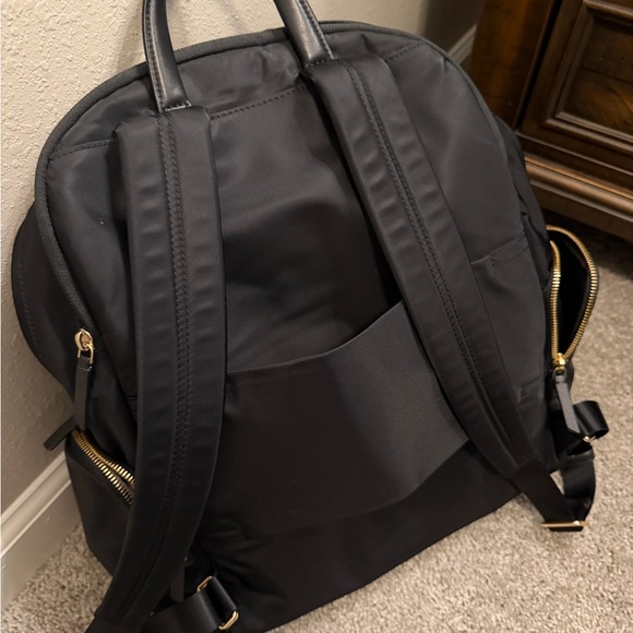 TUMI Voyageur Carson Laptop Backpack, Black with Gold Hardware - Picture 13 of 13